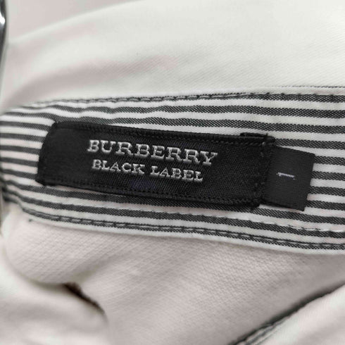 バーバリーブラックレーベル BURBERRY BLACK LABEL ワンポイントロゴ刺繍 S/S ポロシャツ メンズ JPN:1