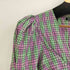 ザラ ZARA ZARA CHECK PRINT DRESS パフスリーブ Vネック ロングワンピース ドレス レディース import:M