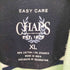 チャップス CHAPS EASY CARE 同色 ロゴ 刺繍 ボーダー ポロシャツ メンズ import:XL