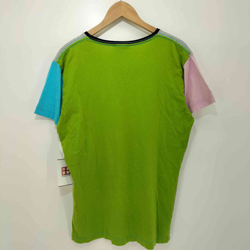 ディーゼル DIESEL 00s Y2K マルチカラー Vネック S/S カットソー メンズ import:L