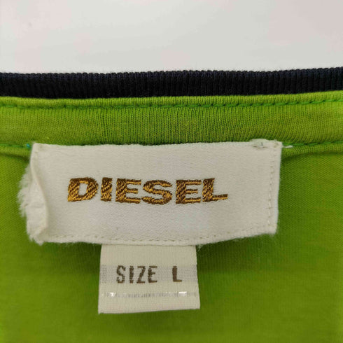ディーゼル DIESEL 00s Y2K マルチカラー Vネック S/S カットソー メンズ import:L