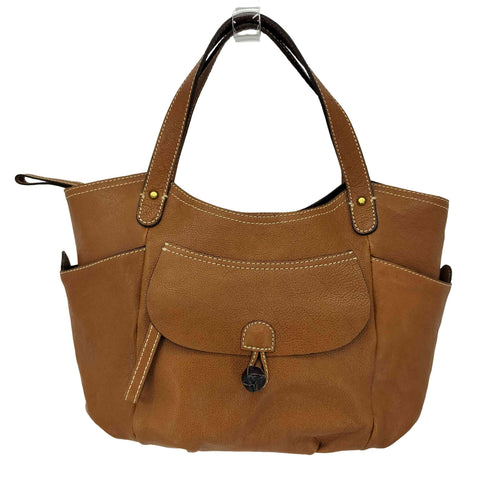 Neutral Gray レザーハンドバッグ レディース