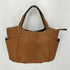 Neutral Gray レザーハンドバッグ レディース