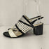 ポリーニ Pollini パンチング ヒールサンダル レディース EUR:36