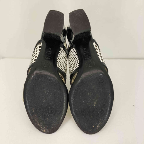 ポリーニ Pollini パンチング ヒールサンダル レディース EUR:36