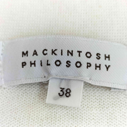 マッキントッシュフィロソフィー MACKINTOSH PHILOSOPHY リブ切替 コットン ロングカーディガン レディース JPN:38