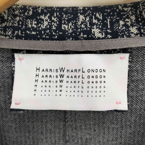 ハリスワーフロンドン HARRIS WHARF LONDON イタリア製 総柄 コットン ポリ 2B テーラード ジャケット レディース EUR:44