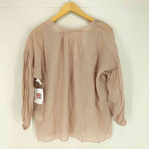 ユナイテッドアローズグリーンレーベルリラクシング UNITED ARROWS green label relaxing ギャザーシアーブラウス レディース