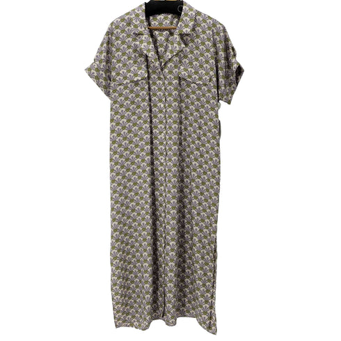 ザラ ZARA S/S 総柄シャツワンピース レディース import:M