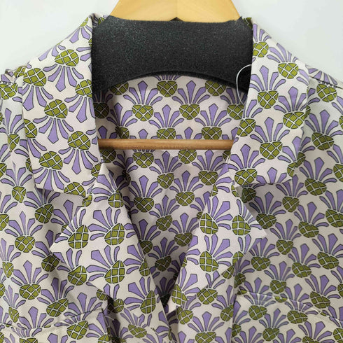 ザラ ZARA S/S 総柄シャツワンピース レディース import:M