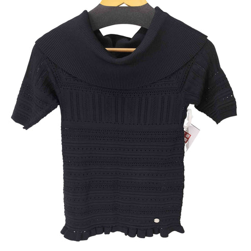 GAUDI JEANS ナイロン混 レーヨン半袖トップス レディース import:XS