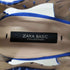 ザラ ZARA スエードタッチ レースデザインヒールパンプス レディース JPN:36
