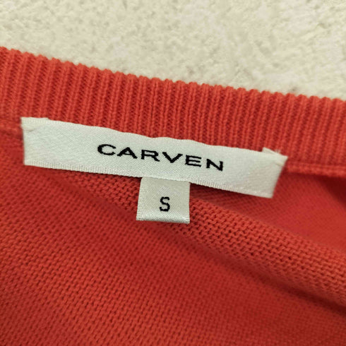 カルヴェン CARVEN レース切替ニットコンビワンピース レディース s