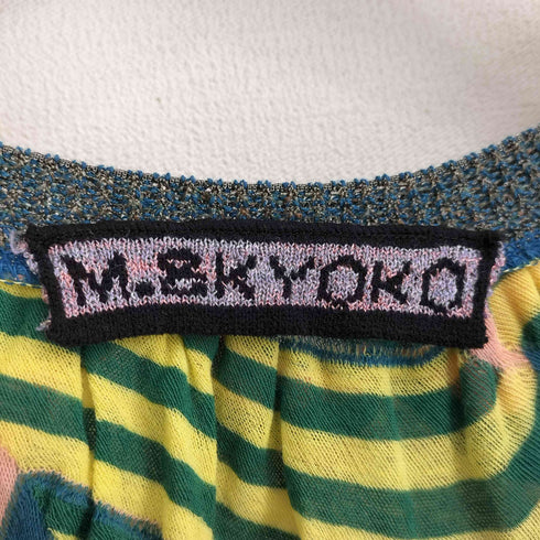 エムアンドキョウコ M.&kyoko 変形 フリル ノースリーブ フリルワンピース レディース FREE