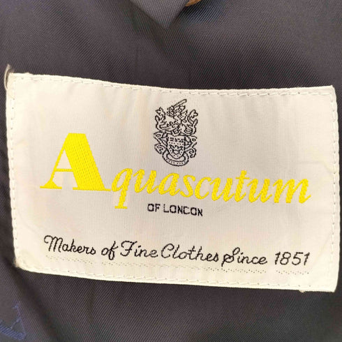 アクアスキュータム AQUASCUTUM ウール 背抜き 2Bテーラードジャケット メンズ