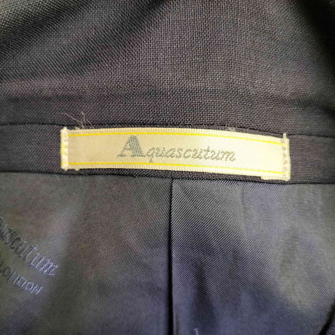 アクアスキュータム AQUASCUTUM ウール 背抜き 2Bテーラードジャケット メンズ