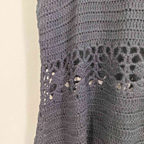 ユニフ UNIF クロシェ キャミワンピース かぎ編み ニットドレス Y2K レディース import:XS