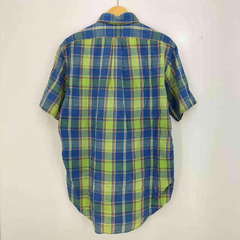 ラルフローレン RALPH LAUREN 90s CLASSIC FIT チェック 半袖 ボタンダウンシャツ メンズ import:S