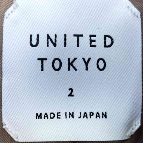ユナイテッドトウキョウ UNITED TOKYO Vネックノーカラーコート レディース JPN:2