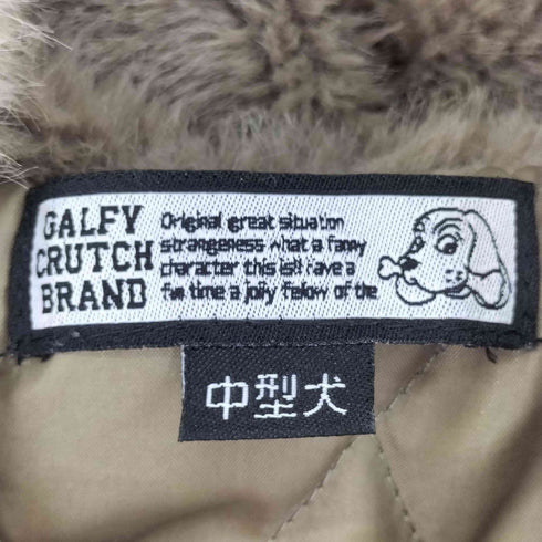 ガルフィー GALFY フェイクファーフーデッドコート メンズ 中型犬