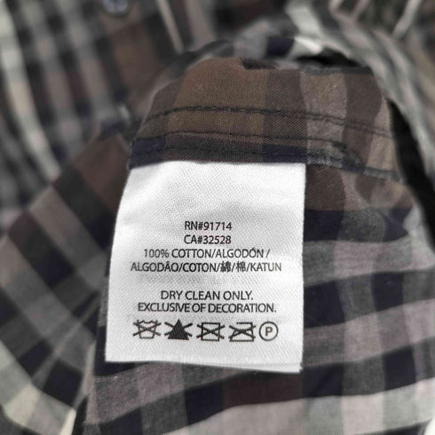 アルマーニエクスチェンジ ARMANI EXCHANGE SLIM FIT L/S チェック シャツ メンズ import:S