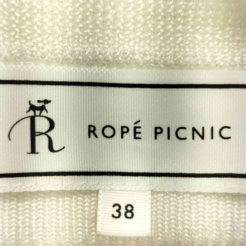 ロペピクニック Rope Picnic メタルライクヤーンニットインナー カーディガン タンクトップ レディース 38