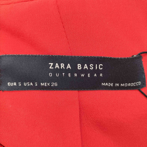 ザラ ZARA ノーカラーコート ベルスリーブ ロング レディース US 5
