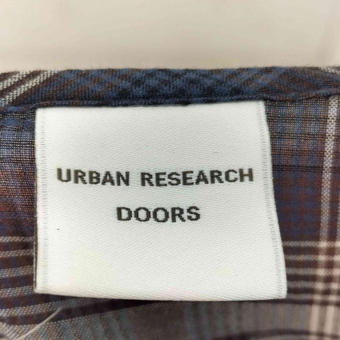 アーバンリサーチドアーズ URBAN RESEARCH DOORS マドラスチェックノースリーブマキシワンピース レディース