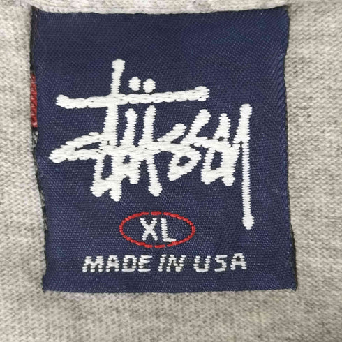ステューシー Stussy 紺タグ USA製 プリントクルーネックTEE メンズ JPN:XL