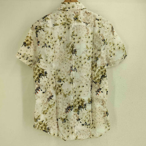 ピーエスポールスミス PS Paul Smith 桜柄 半袖シャツ メンズ L