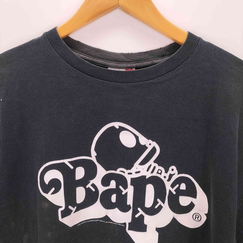 アベイシングエイプ A BATHING APE 00S babymailo scull bape クルーネックTシャツ メンズ