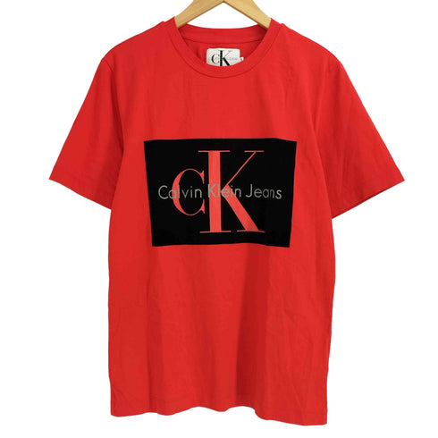 シーケーカルバンクライン ck Calvin Klein ベロアロゴプリント 半袖カットソー メンズ S