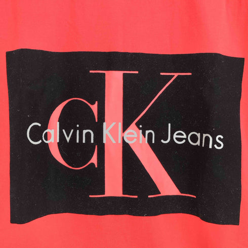シーケーカルバンクライン ck Calvin Klein ベロアロゴプリント 半袖カットソー メンズ S