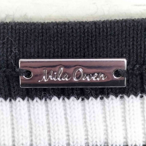 ミラオーウェン Mila Owen ボートネック七分袖リブニット レディース JPN:0