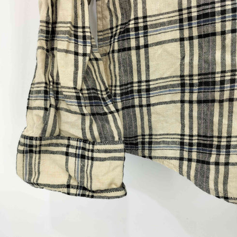 アーペーセー A.P.C. チェック柄 総リネン ロングスリーブシャツ メンズ import:S