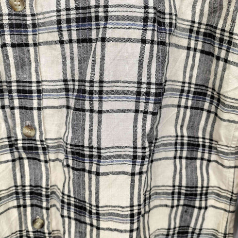 アーペーセー A.P.C. チェック柄 総リネン ロングスリーブシャツ メンズ import:S