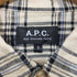 アーペーセー A.P.C. チェック柄 総リネン ロングスリーブシャツ メンズ import:S