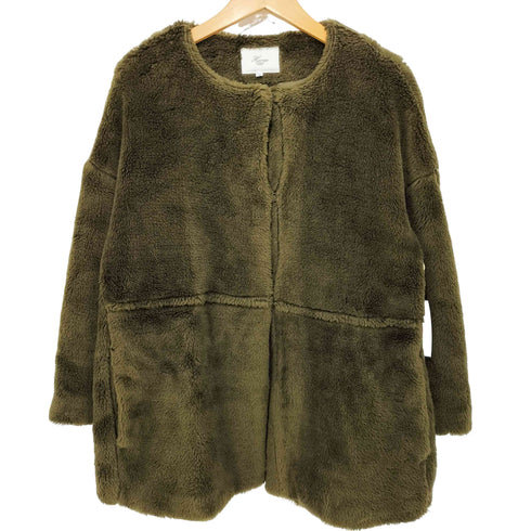 ハリス HARRISS ボアノーカラーコート レディース 36