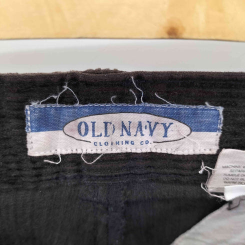 オールドネイビー OLD NAVY 00S 2タックコーデュロイパンツ ブラック メンズ 33/30