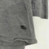 バーバリーブラックレーベル BURBERRY BLACK LABEL チェック 裾ロゴ 七分袖 クルーネックTシャツ メンズ JPN:2