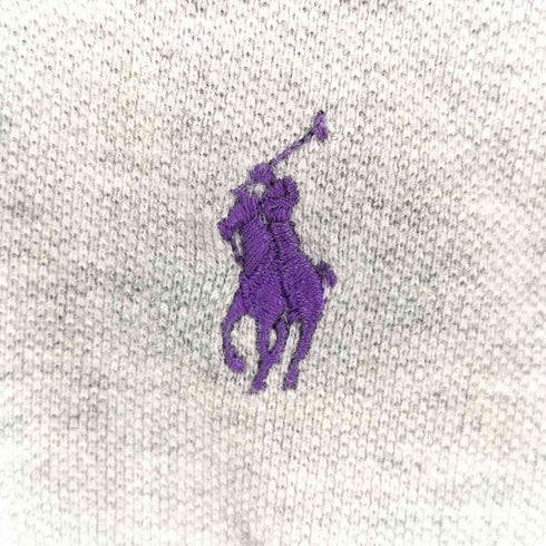 ポロラルフローレン POLO RALPH LAUREN ポニー刺繍 鹿の子ポロシャツ レディース import:XS
