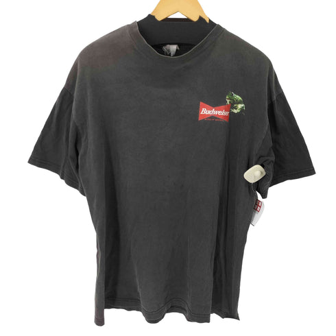 バドワイザー Budweiser S/S USA製 フロッグプリントクルーネックTシャツ メンズ