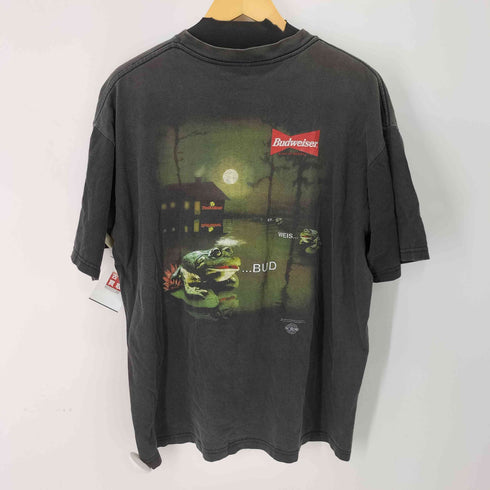 バドワイザー Budweiser S/S USA製 フロッグプリントクルーネックTシャツ メンズ
