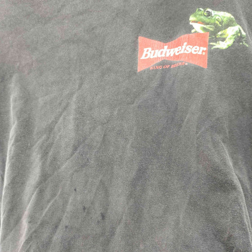 バドワイザー Budweiser S/S USA製 フロッグプリントクルーネックTシャツ メンズ