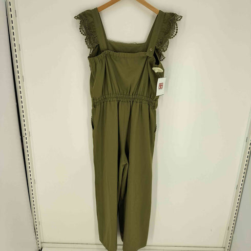 アクシーズファム axes femme レース デザイン 2タック ノースリーブ サロペット レディース M