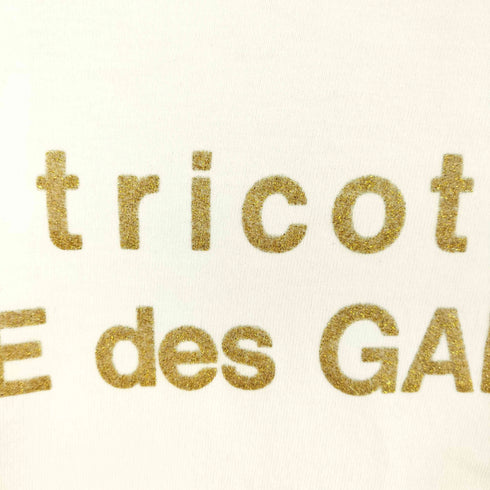 トリココムデギャルソン tricot COMME des GARCONS ラメロゴプリント クルーネックTシャツ レディース