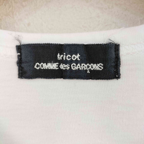 トリココムデギャルソン tricot COMME des GARCONS ラメロゴプリント クルーネックTシャツ レディース