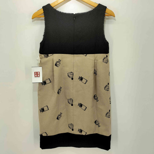 グレースコンチネンタル GRACE CONTINENTAL 総柄刺繍ノースリーブワンピース レディース 36