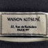 メゾンキツネ MAISON KITSUNE ロゴ刺繍 ボーダー ロングスリーブTシャツ レディース import:S