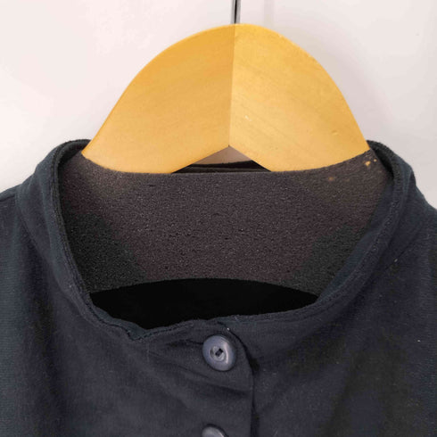 GINA LAURA フロントポケットジップノーカラーシャツ メンズ import:XL